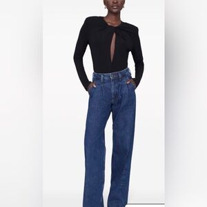 ANINE BING Amaya cut-out Top